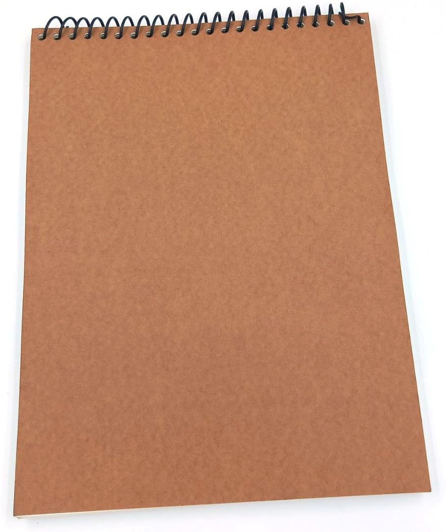 REDGE Artists Wiro Bound Sketch Book A4 Size, 80 Pages, 150 GSM Thick Paper for Drawing, Painting and Sketching Size 28x21 cm Set of 1