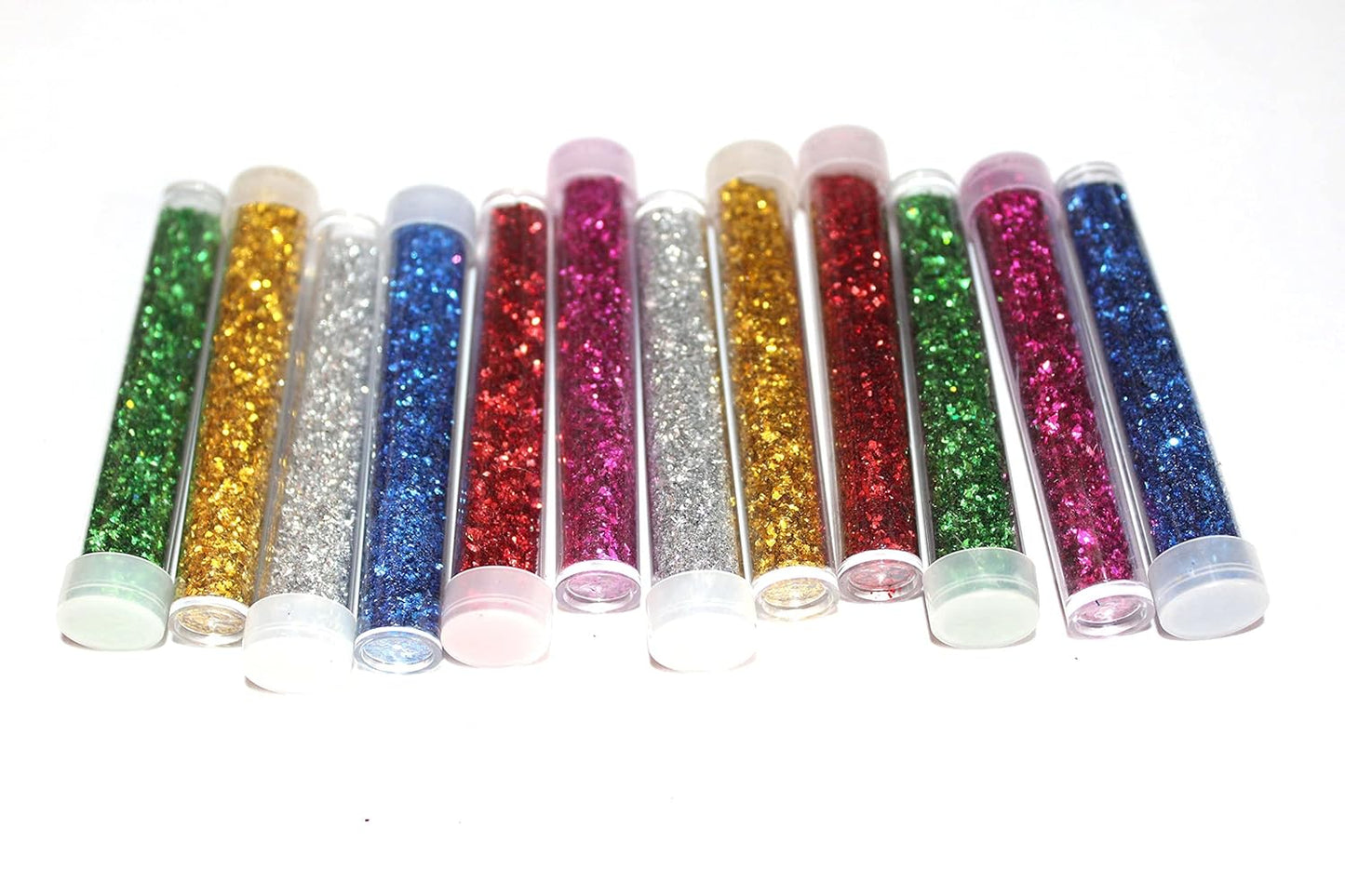 SHARMA BUSINESS™ Glitter dust for Art and Craft Pack of 12, 6 Different Color Sparkle Powder