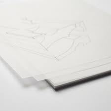 PERDAY Tracing Paper For Aari Work, Size A4 30x21 cm, Pack of 50 Sheets, Light Yellow, For Embroidery, Drawing, Sewing Pattern, Sketching and Art and Craft