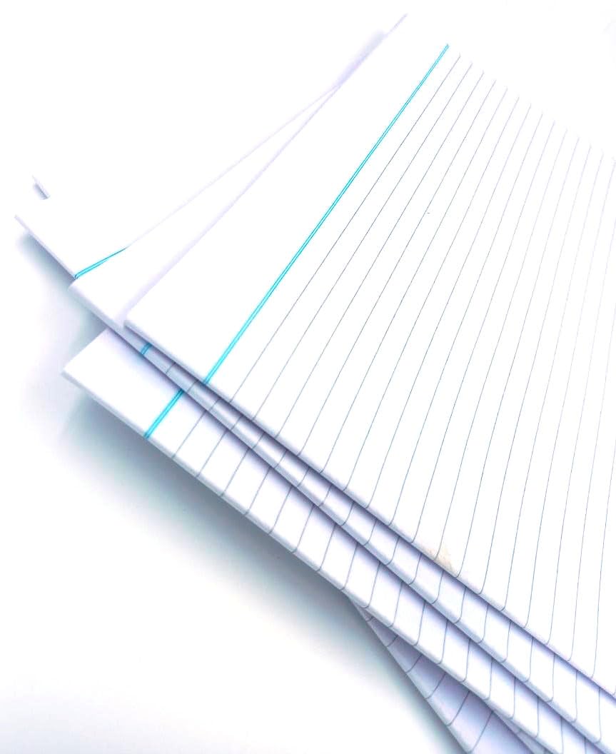 SHARMA BUSINESS Answer Sheets for EXAM Practice and for Tests 100 Sheets ONLY (50 Joint Sheets Without FOLD, with Folding 100 Sheets or 200 Pages)