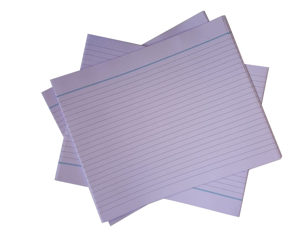 KRASHTIC Answer Sheets for Exam Practice and for test 100 Sheets Only (50 Joint Sheets Without Fold, With Folding 100 Sheets Or 200 Pages) Both Side Ruled Size 29X23 Cm