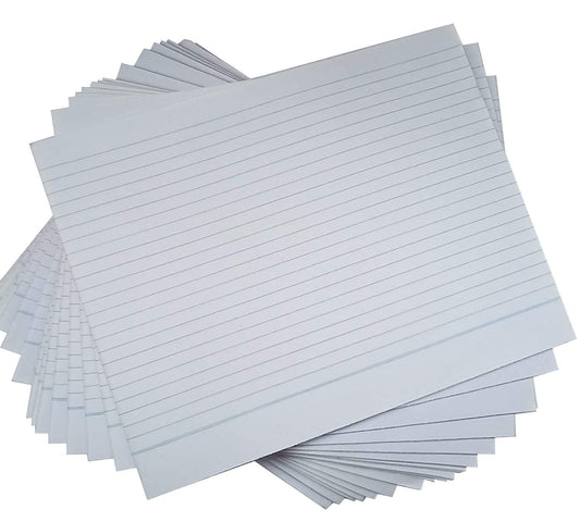 KRASHTIC Answer Sheets for Exam Practice and for test 100 Sheets Only (50 Joint Sheets Without Fold, With Folding 100 Sheets Or 200 Pages) Both Side Ruled Size 29X23 Cm