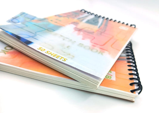 PERDAY A5 Sketch Book Pack of 2, for Water Color Drawing, Sketching, 150 GSM Paper, 100 Pages. (A5-20X15 cm)