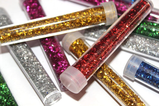 SHARMA BUSINESS™ Glitter dust for Art and Craft Pack of 12, 6 Different Color Sparkle Powder