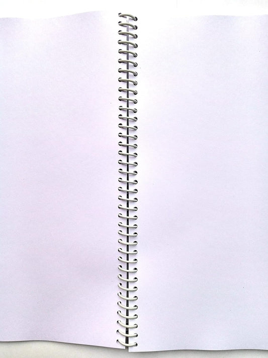 SHARMA BUSINESS A4 Blank Page Spiral Notebook With 140 Page in Each Notebook Set of 4 Notebook 70 GSM Smooth Paper