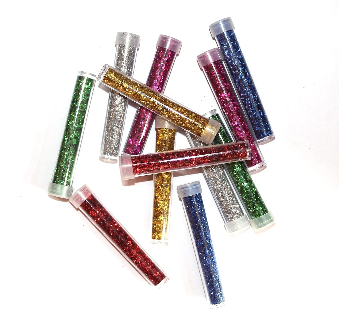 SHARMA BUSINESS™ Glitter dust for Art and Craft Pack of 12, 6 Different Color Sparkle Powder