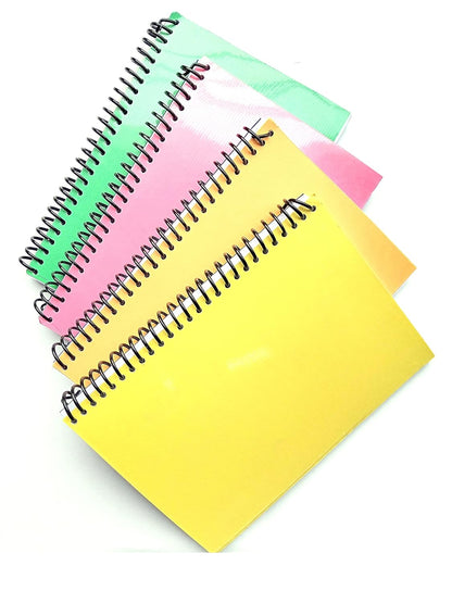 SHARMA BUSINESS Spiral Notebook For School and Collage Students for Rough Work, Set of 4, Total 140 Pages, 50 In each Notebook 75 GSM Paper
